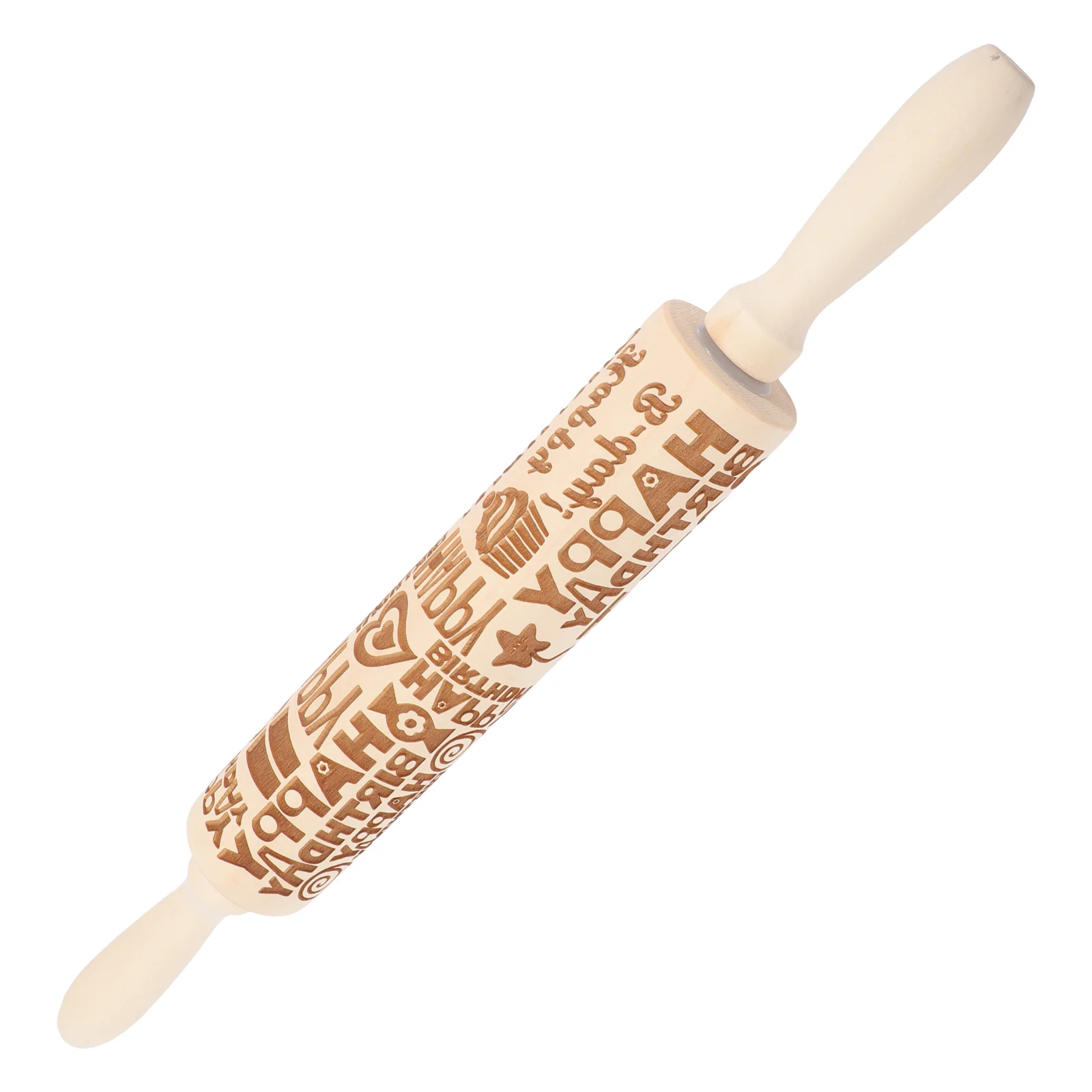 

Rolling Pin Baking Wood Engraved Carvedembossing Cookiedesign Birthday Kitchen Party Rollerbread Wooden Floral Decorating