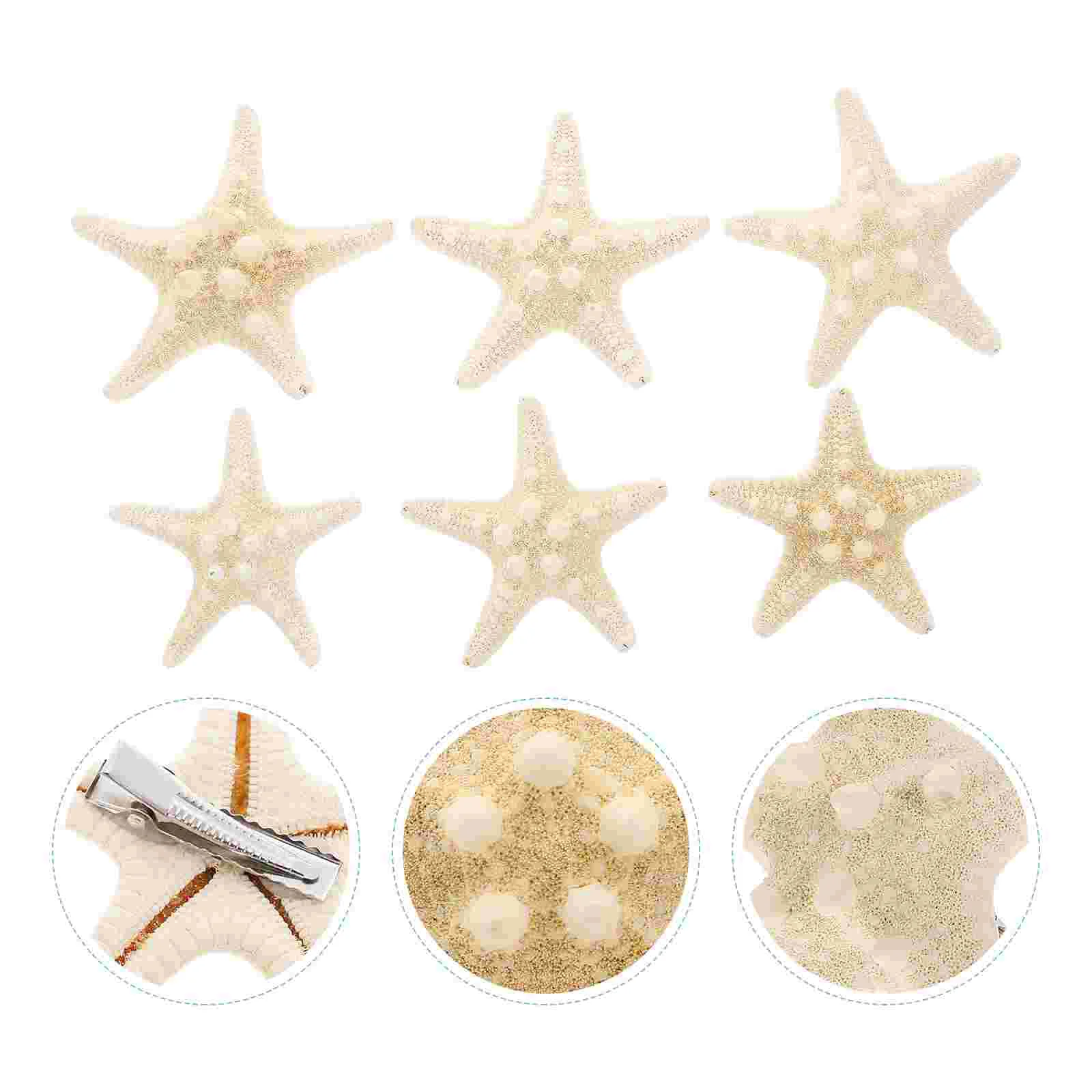

6pcs Hair Clips Fish Barettes Mermaid Accessories for Women Mermaid Headband Barrette Clips for Hair
