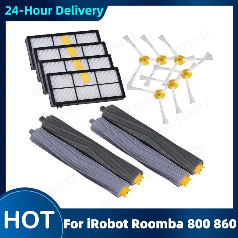 

For iRobot Roomba 800 900 Series 870 880 980 Main Roll Brush Hepa Filter Side Brush Kit Vacuum Cleaner Robot Parts