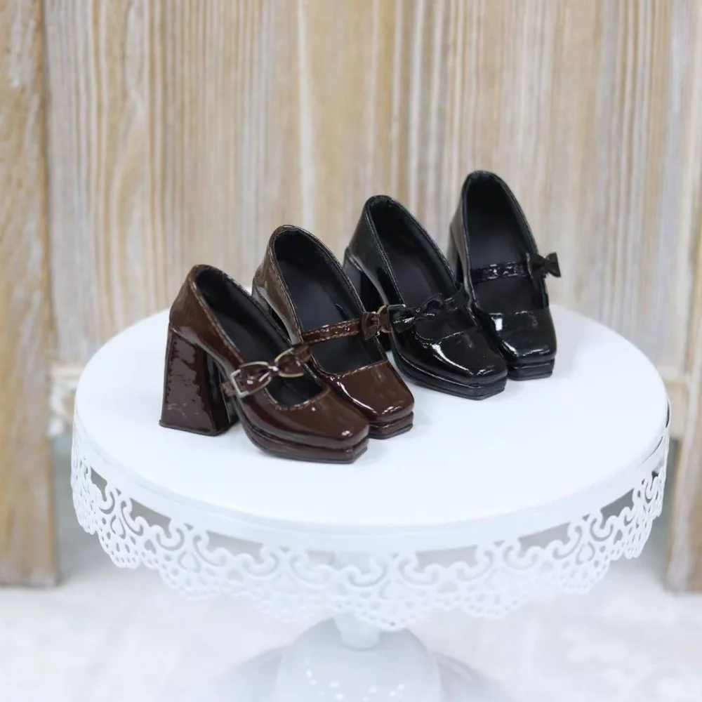 Обувь для куклы BJD 1/3 DD/SDGR Лакированный кожаный бант с одной пряжкой Туфли на