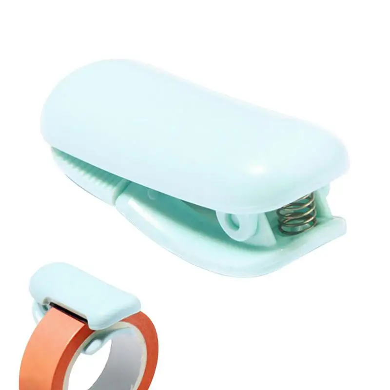

Desktop Tape Dispenser Sticker Disp Dispenser Stainless Sawtooth Quick Wrapping Hand-Tearable Tape Cutting Clip Stable Base