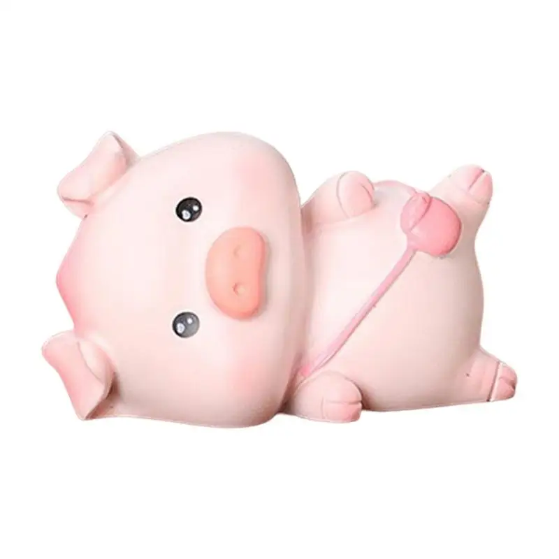 

Mini Animal Figurines Year Of The Rabbit Figurine Cute Car Display Decoration Bunny Pig Ornament For Car