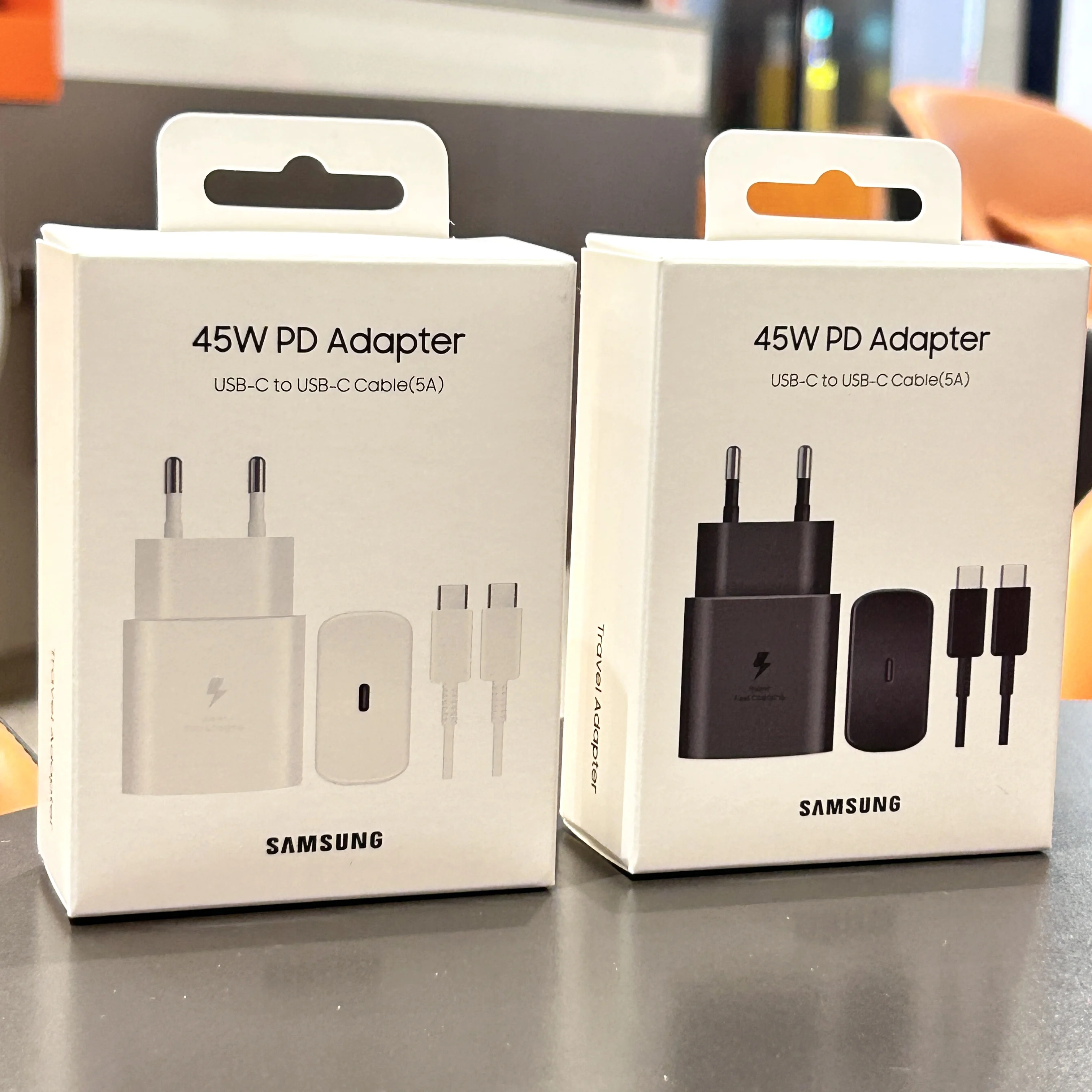 Samsung 45W PD Charger Super Fast Charging For Galaxy S25 Ultra Plus FE S24 S23 S22 A56 A55 A36 A17 EU Adapter 5A Type C Cable