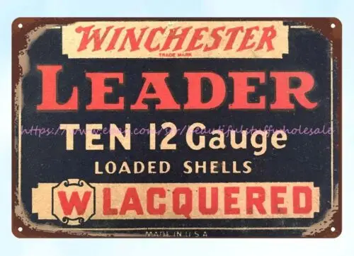 Winchester Leader Ten 12 Ga. Загруженные патроны охотничьи боеприпасы металлический