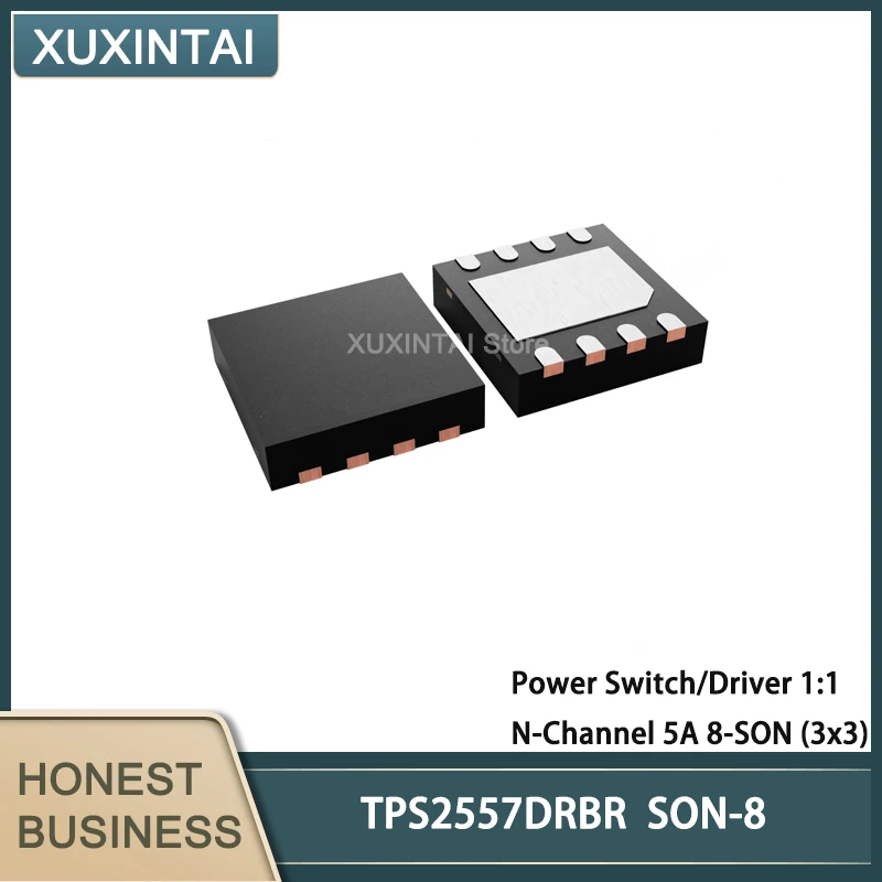 

5Pcs/Lot TPS2557DRBR TPS2557 Power Switch/Driver 1:1 N-Channel 5A 8-SON (3x3)