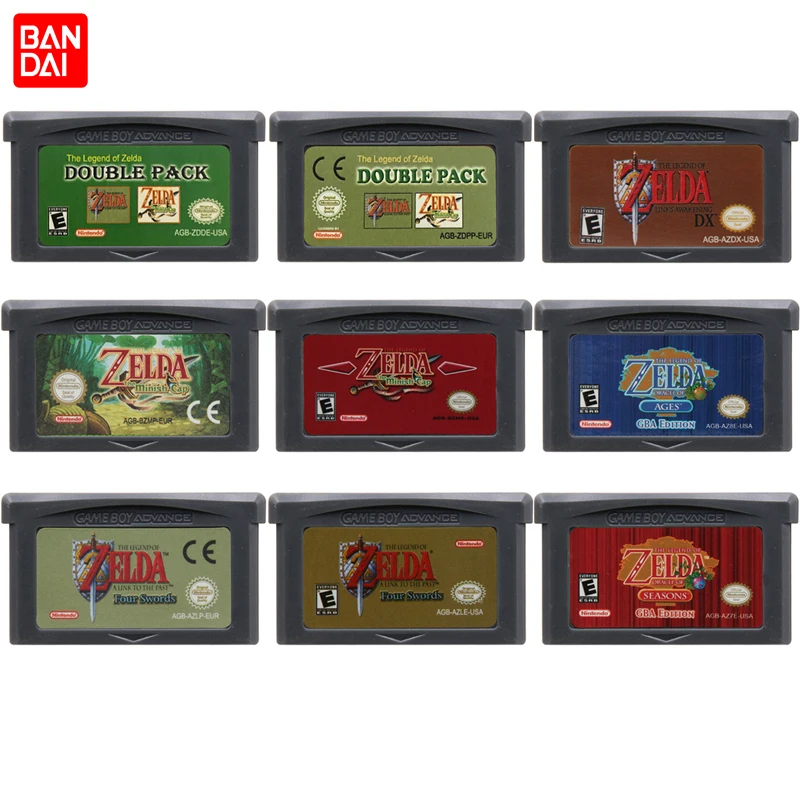 

GBA Game Cartridge 32 Bit Video Game Console Card Zelda Series A Link to the Past Awakening DX Minish Cap Oracle of Ages Seasons