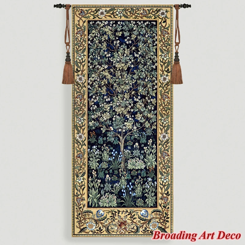 

Гобелен Уильям Моррис Древо Жизни BROADING ART DECO 100% Хлопок 70x160 см