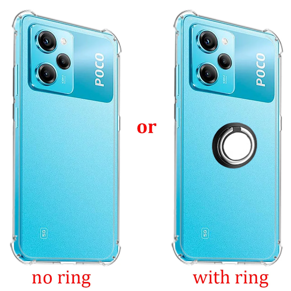 

pocox5 pro funda For Xiaomi poco F5 x5 x3 x4 pro 5g case capa poco f4 gt Silicone Cover Pocophone f3 Case With Ring Poco M5s M5