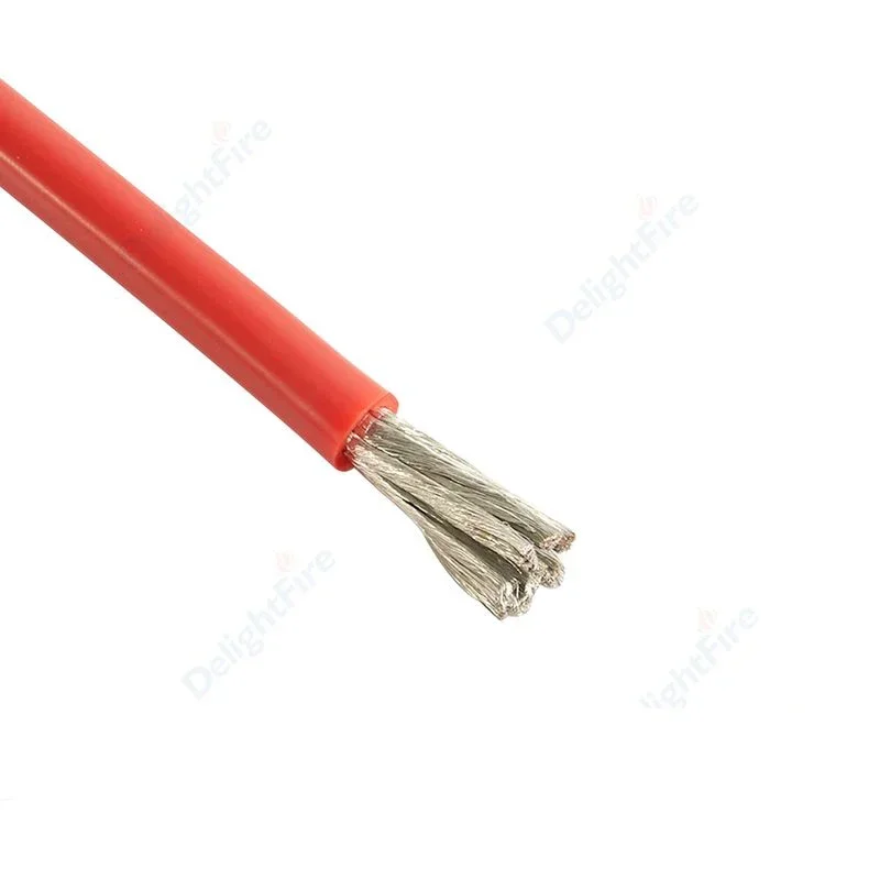 

Силиконовый кабель DelightFire Красный Черный 12AWG 10AWG 8AWG 6AWG 4AWG 18 16 14 12 10 8 6 AWG