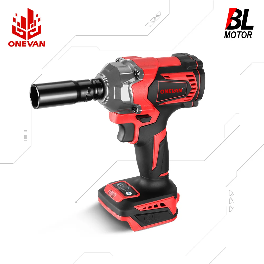 Гайковерт OENVAN ударный аккумуляторный, 1/2 нм, дюйма, 18 в