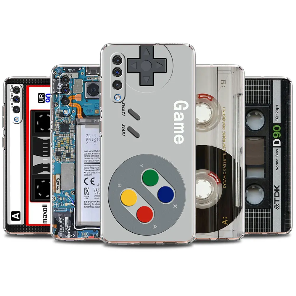 

Vintage Camera Cassette Clear Case For Samsung Galaxy A12 A52 A51 A53 A33 A71 A32 A31 A21 A70 A11 A22 Soft Phone Cover