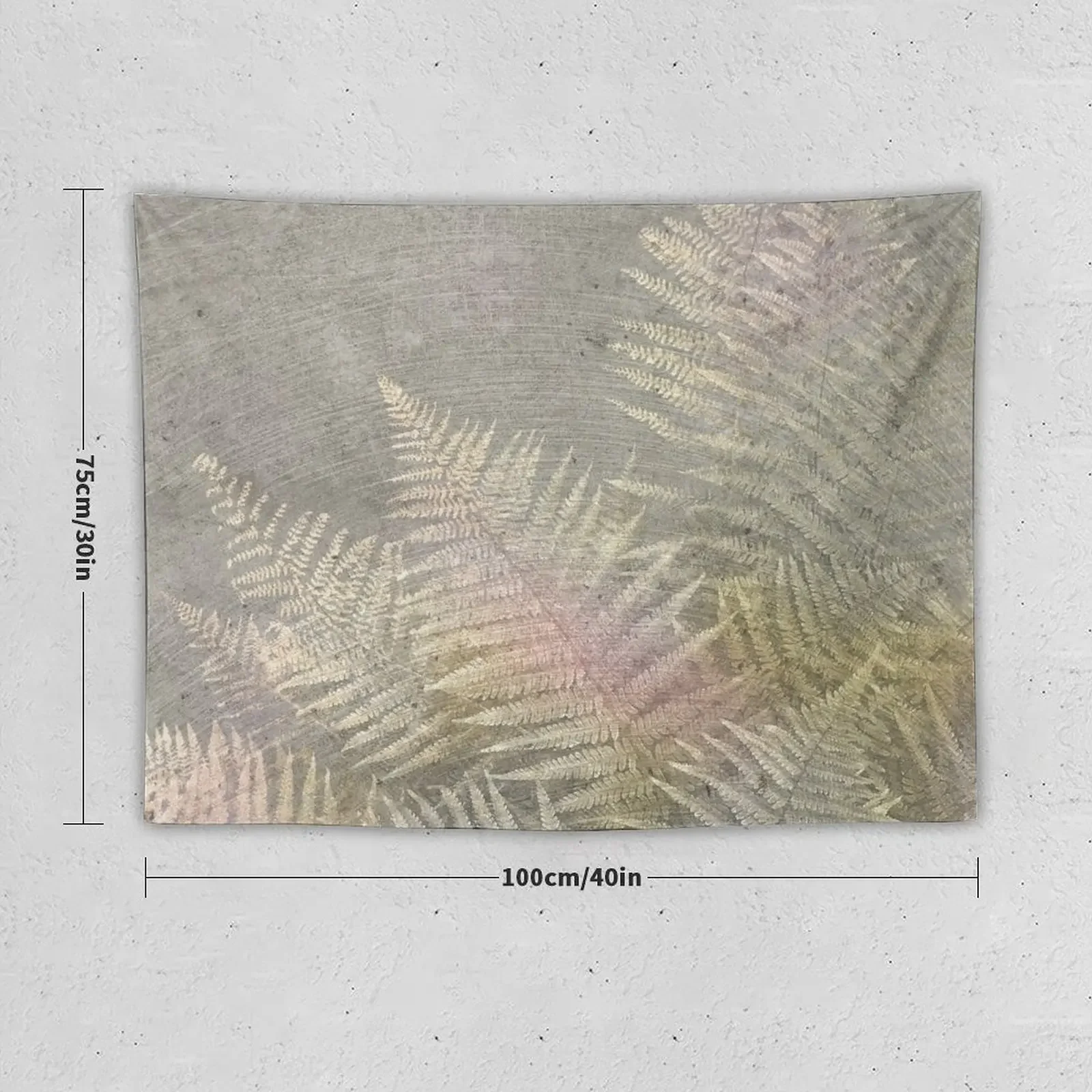 Ископастный папоротник из розового золота гобелен матового камня украшения для