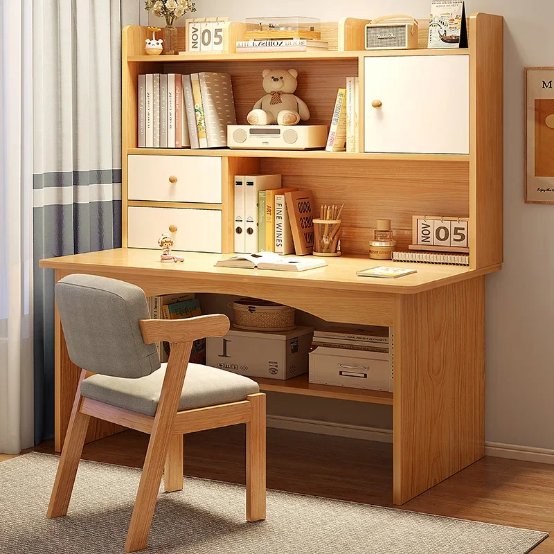 

Настольный стол для спальни для дома ученическая книжная полка для начальной школы встроенный простой учебный стол и стул офисный письменный стол