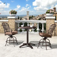american balcony tables and chairs country balcony leisure chairs rotating cast aluminum tables and chairs three piece set moder