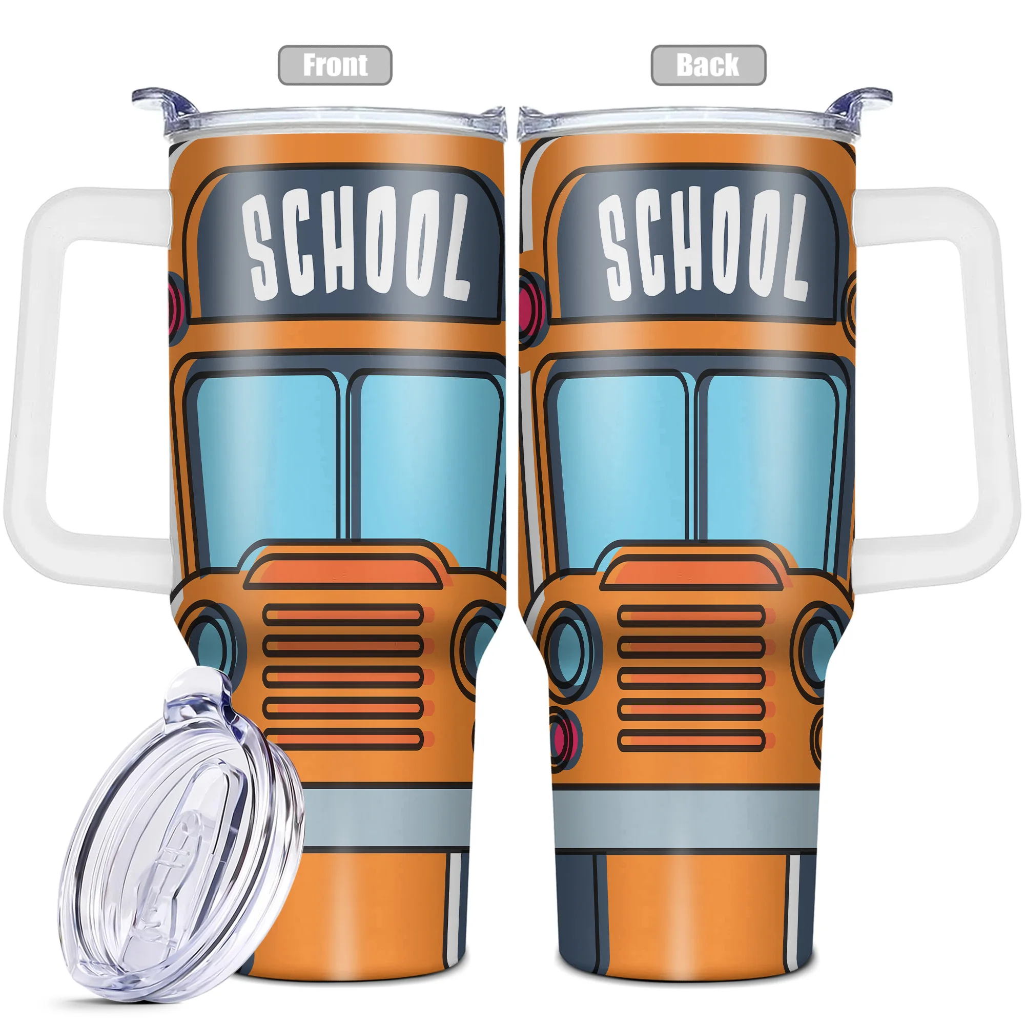 1 шт. стакан с крышкой 40 унций нержавеющая сталь