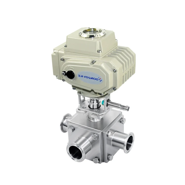 

DONJOY automatic electric non retention three way ball valve for flow control