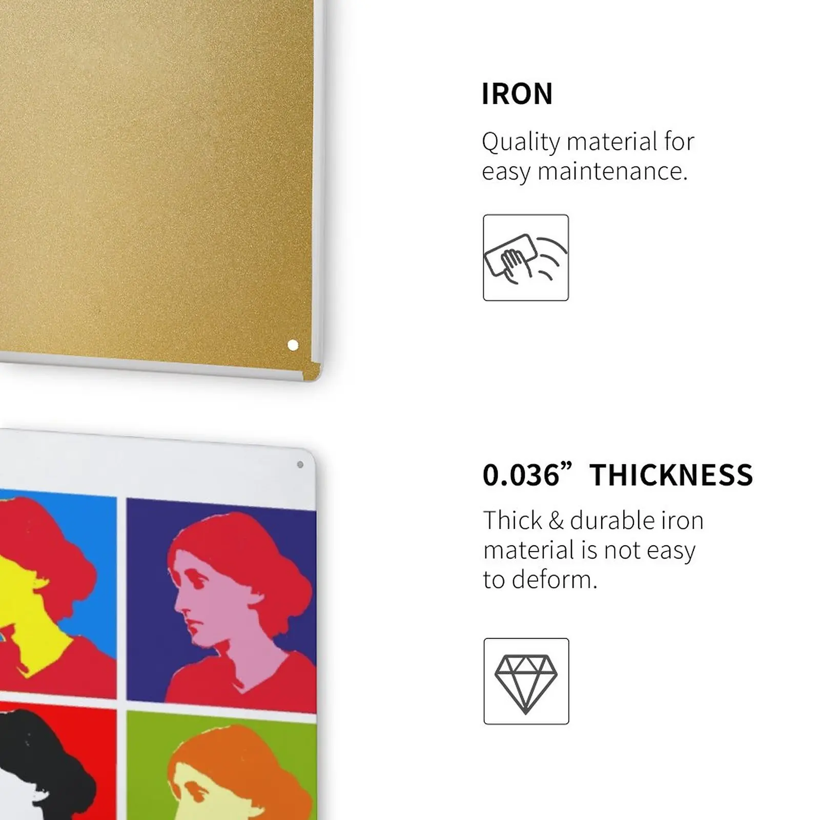 Virginia Woolf Pop - Art портретный Плакат Металлический Знак Декор жестяной знак