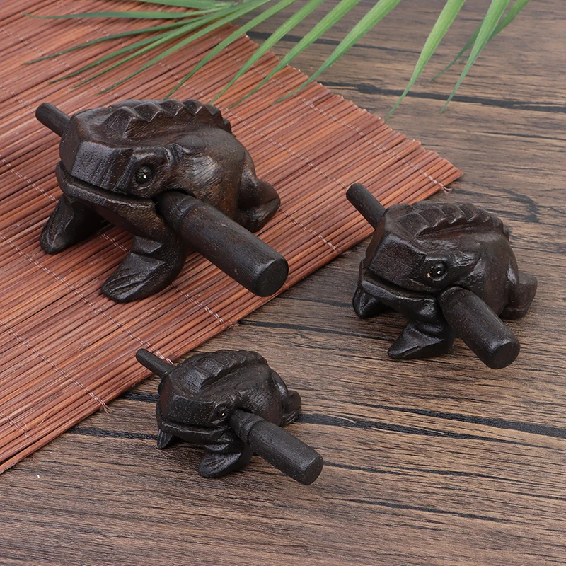 

Wooden Lucky Frog Animal Money Frog Kids Musical Instrument Percussion Toy Gift Wooden Home Office Decoration Toys