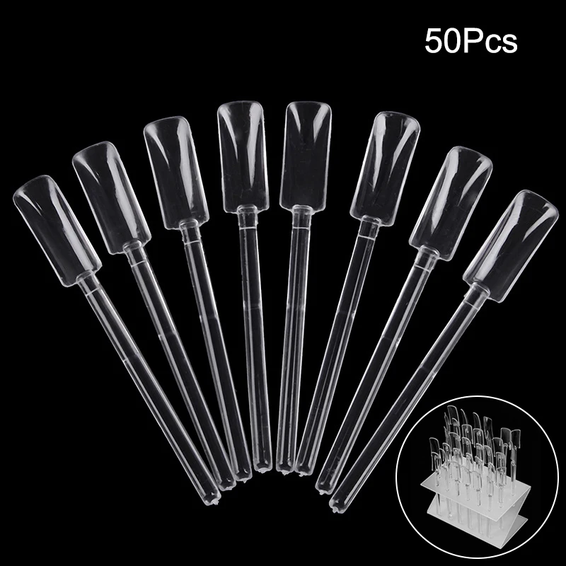 50 шт./лот прозрачные советы для дизайна ногтей подставка лака тренировочные