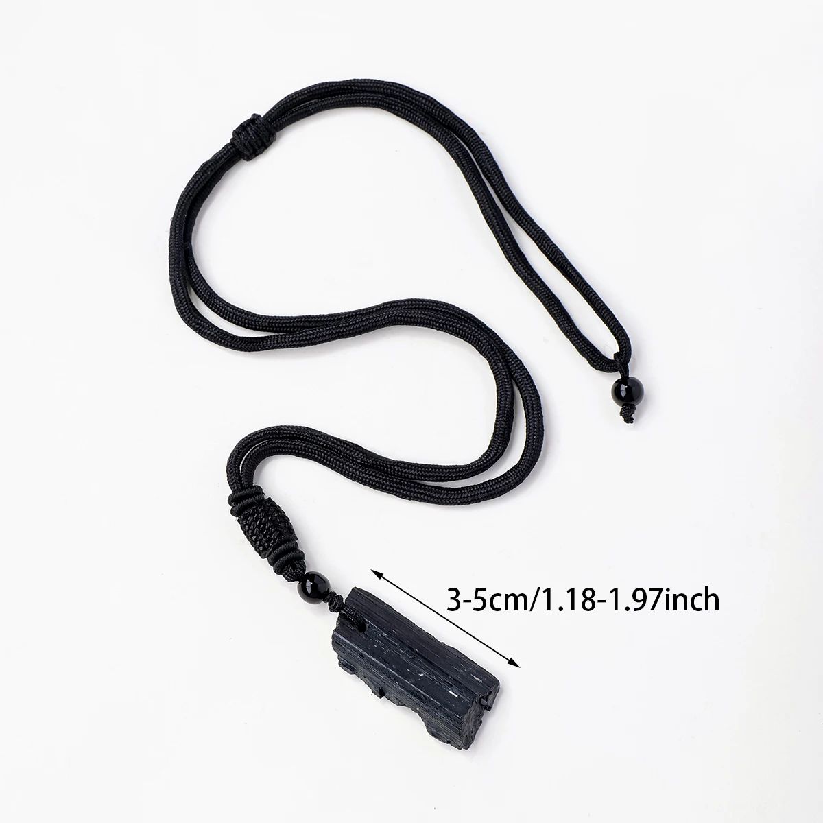 

Необработанный черный турмалин, подвеска Runyangshi