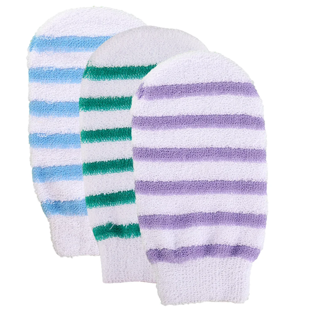 

3 Pcs Glove Bath Towel Exfoliating Mitten Gloves Baby Bathing Supply Skin Scrubbing Mittens Thicken for