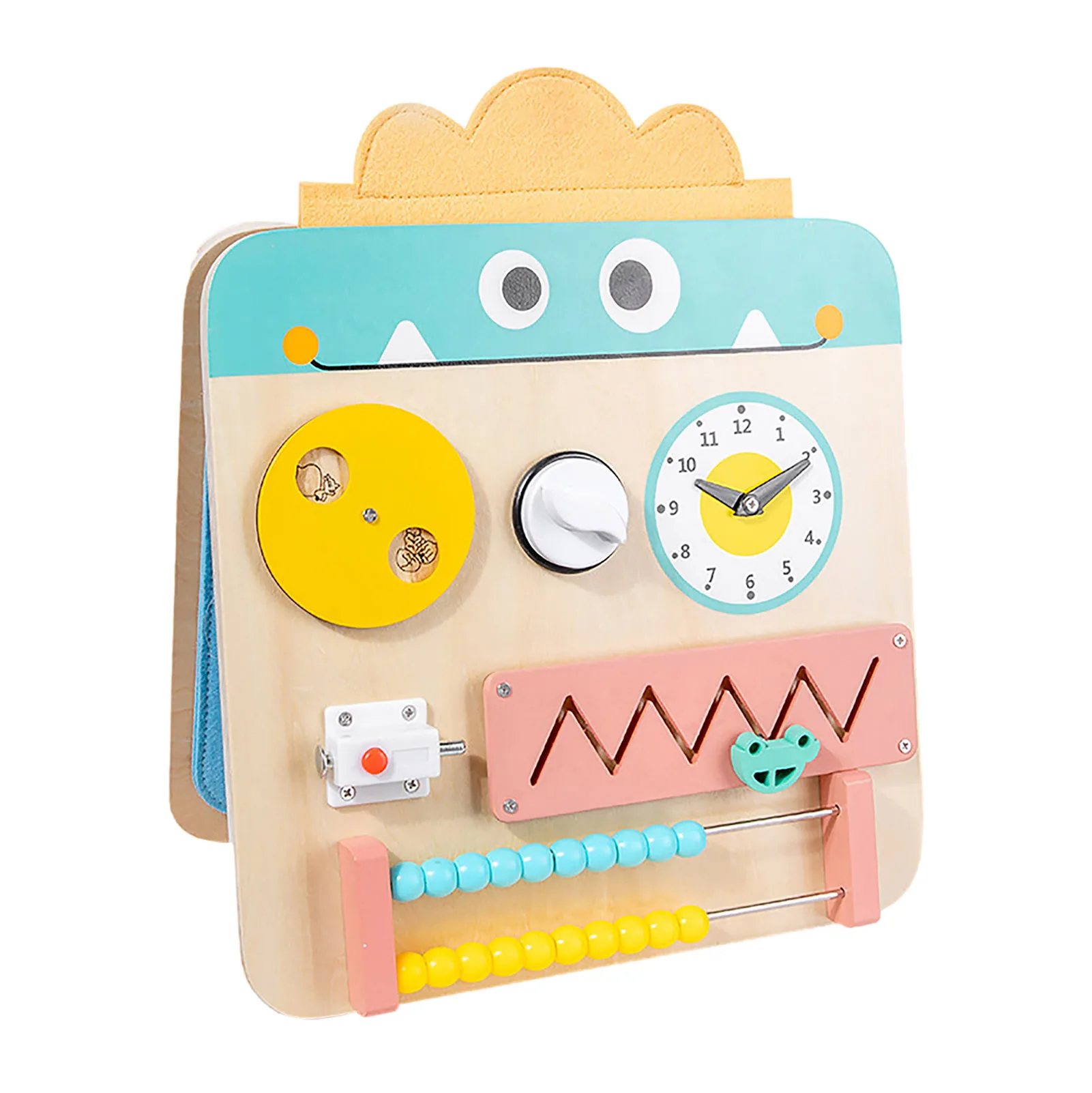 

Toddler Busyboard Toy Early Educational Wooden Montessori Toddler Toy For 1.2.3 Kids Wooden Montessori Learning Sensory Toy