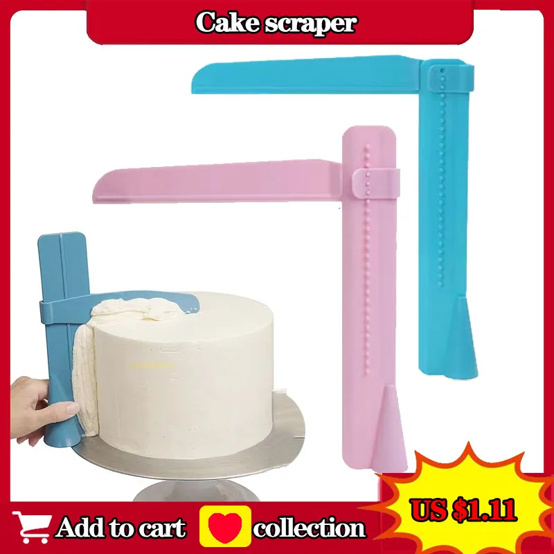 

Adjustable Cake Scraper Baking Accessories Butter and Cream Scraper Kitchen Cake Decoration Tool Easy to Operate