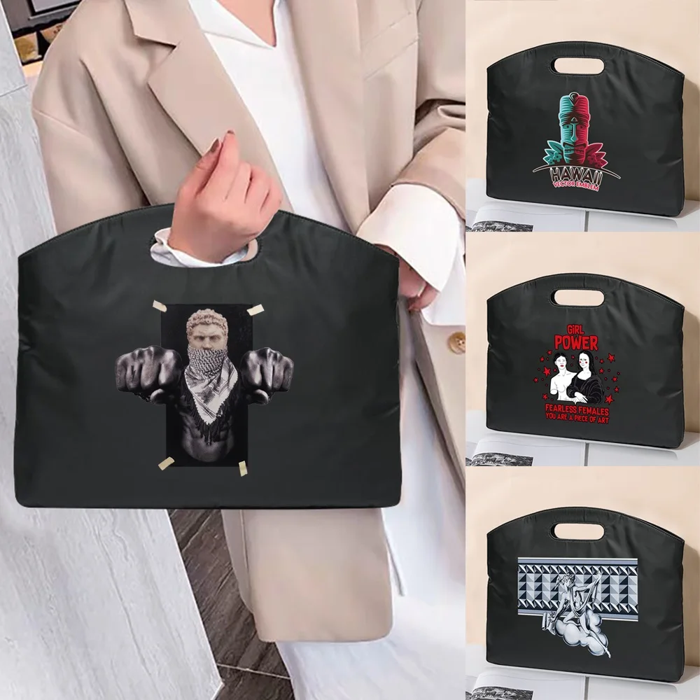 Портфель для ноутбука унисекс серия скульптур портативная сумка с принтом