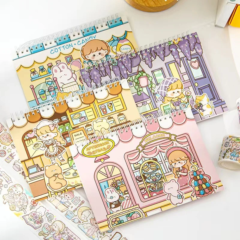 

Kawaii милый многоразовый выпуск книги Washi лента наклейки для хранения книга журнал книги Девочка Сердце школьные канцелярские принадлежности