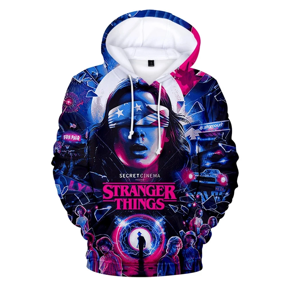 

Stranger Things Hoodie 3D Movie Long Sleeve Pullovers Stranger Thing men/women's Oversized hoodie Classic Boy/girls Sweatshirts