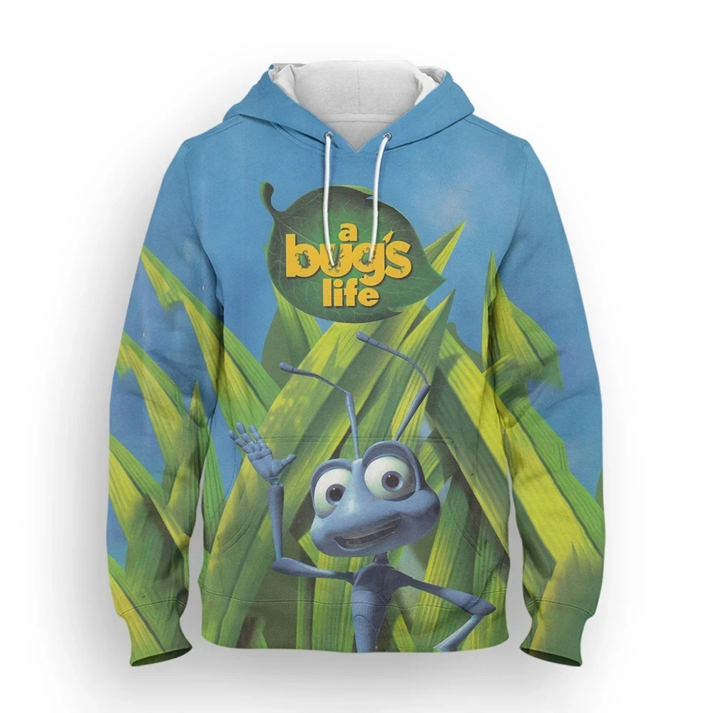 

New Disney Hoodies Cartoon Anime A Bug's Life 3D Print Streetwear Men Women Fashion Sweatshirts Hoodie Kids Pullovers Tracksuits