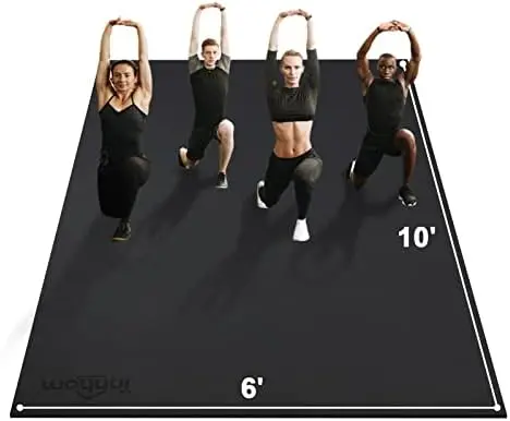 

Exercise Mat 7'x5'/10'x6' Workout Mat Gym Flooring for Home Gym Mats Exercise Mats for Home Workout Thick Floor