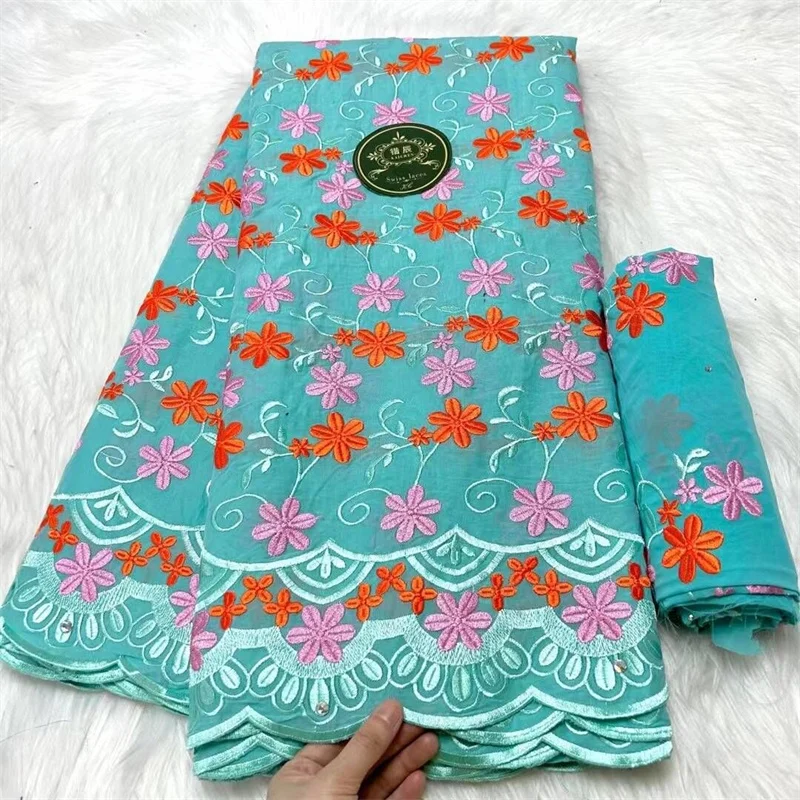 

Швейцарская кружевная ткань 7 ярдов, новейшая Тяжелая вышивка бисером, африканская 100% хлопчатобумажная ткань, швейцарская вуаль, кружево, популярный Дубайский стиль 3L09072