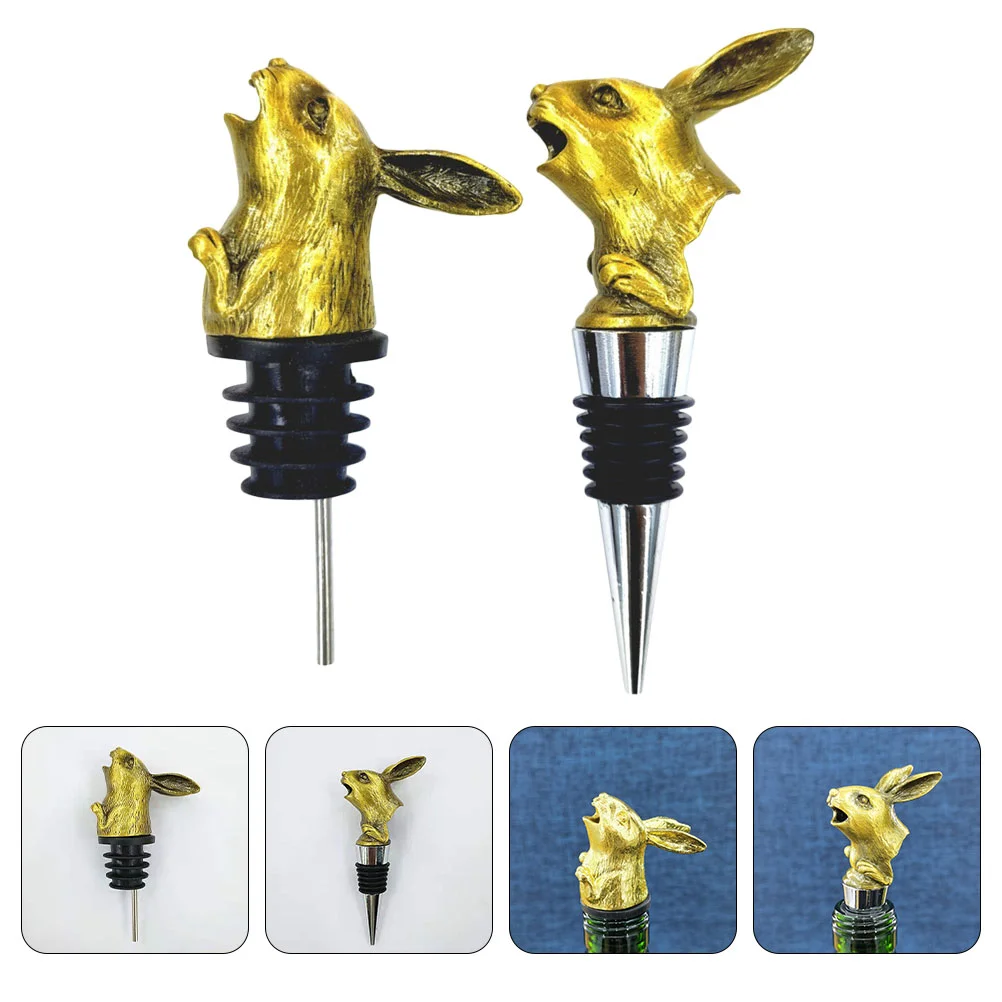 

1 Set Durable Stopper Pourer Decorative Stopper Gadget