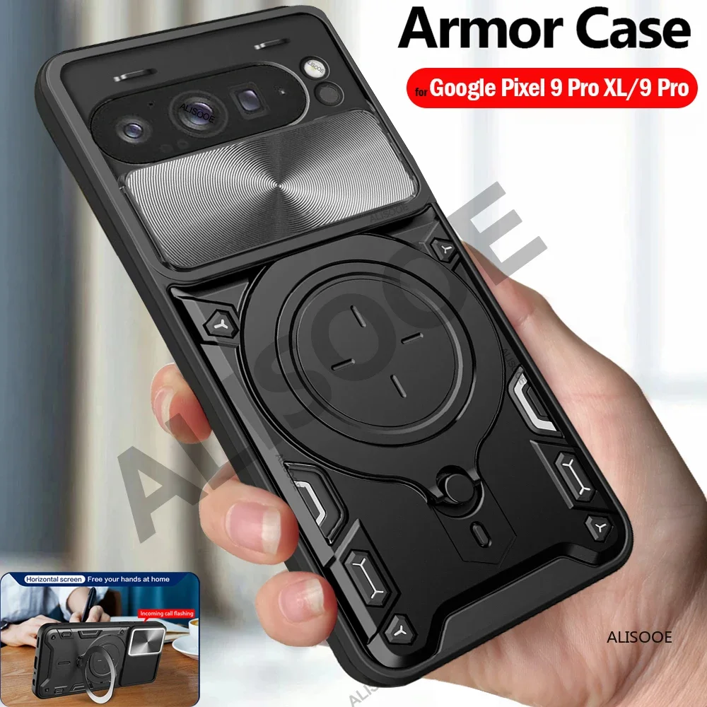 Магнитный чехол-подставка для Google Pixel 9 Pro XL противоударный чехол