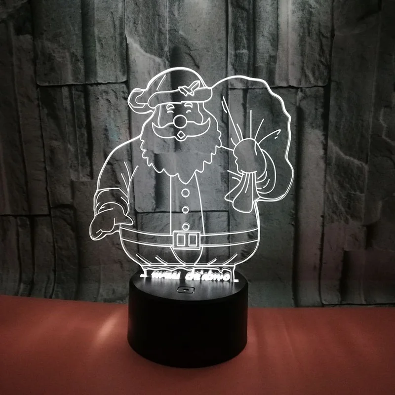 

3D Acrylic Christmas LED Light New Year Decorations Christmas Gifts Home Furnishing Decoration Led Lights for Room