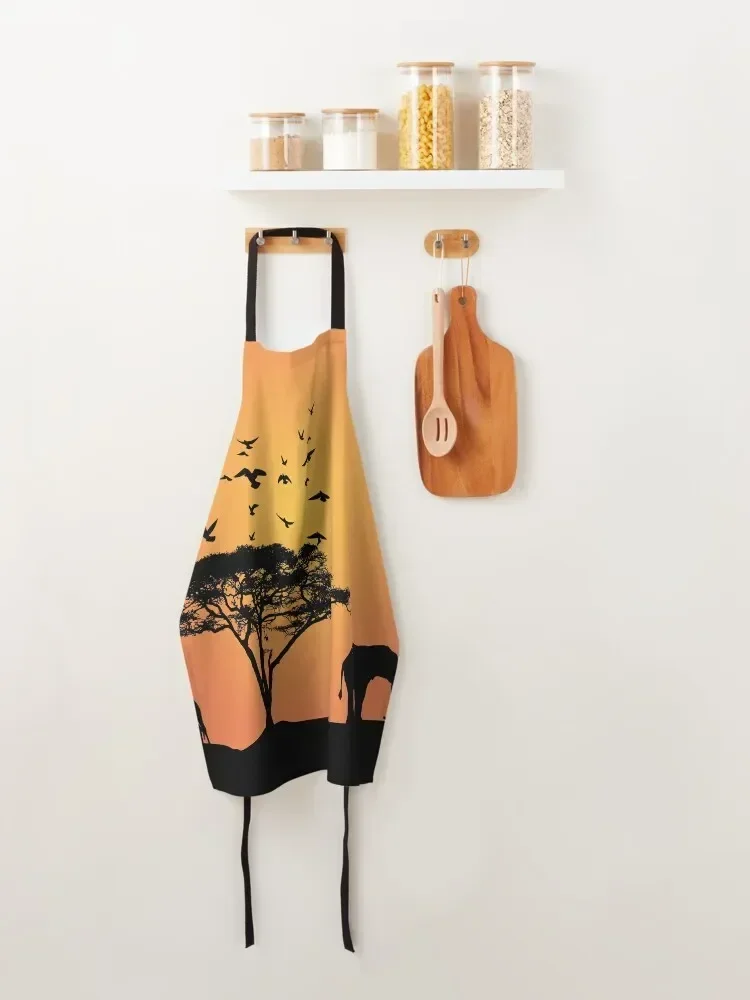 Африканский вечерний фартук Саванна униформа шеф-повара новогодний