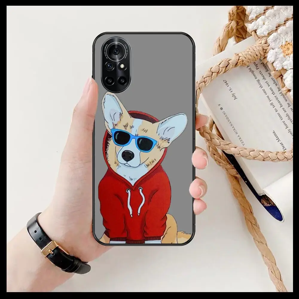 Прозрачный чехол для телефона с рисунком бульдога и корги Huawei Honor 20 10 9 8A 7 5T X Pro