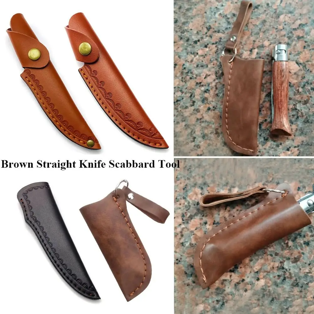 

Sheath Holder Pocket Hunt Knife Sheath Holster Straight Knife Tool Belt Loop Case Camp Outdoor Carry Flashlight Case
