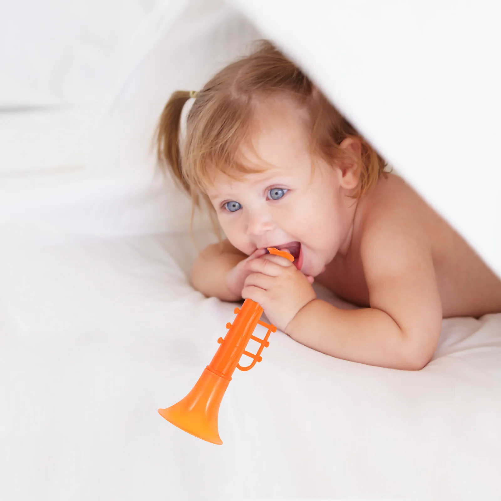 

18Pcs Compact Kids Trumpets Interesting Mini Trumpets Household Plastic Trumpets Kids Supply