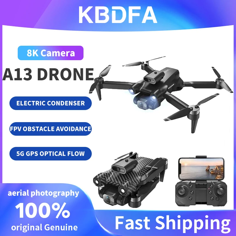 

Квадрокоптер KBDFA A13 складной из углеродного волокна с HD-камерой 4 к