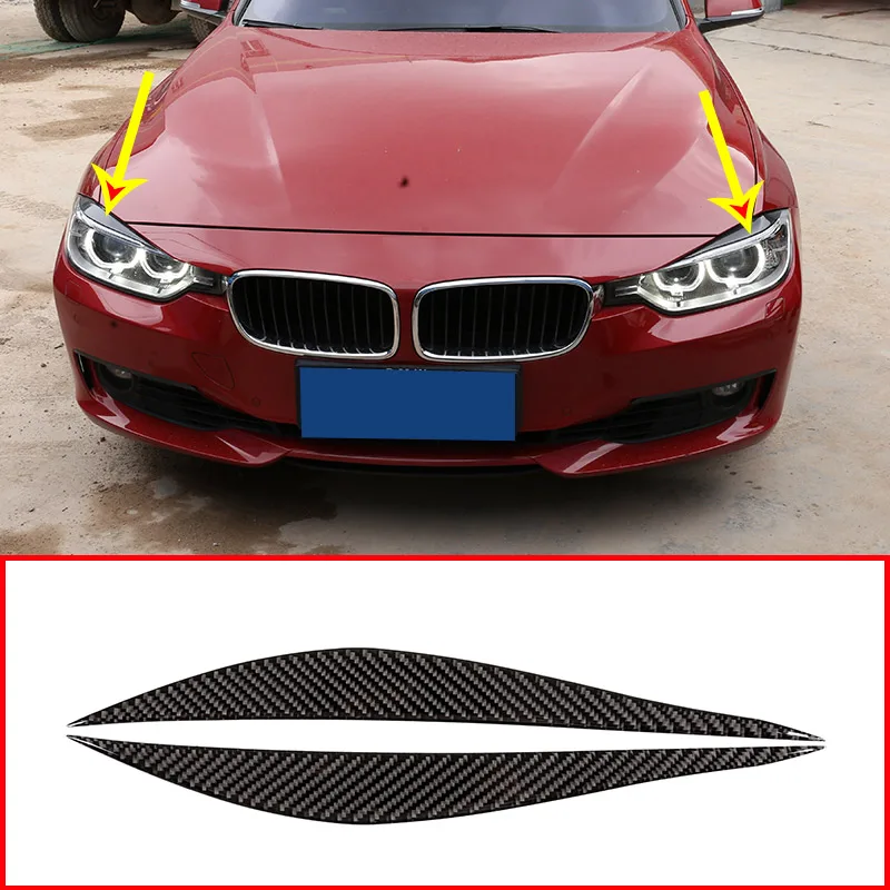 

2 шт., передние противотуманные полосы из углеродного волокна для Bmw 3 4 Series F30 F32 F33 F36 2013 -2018