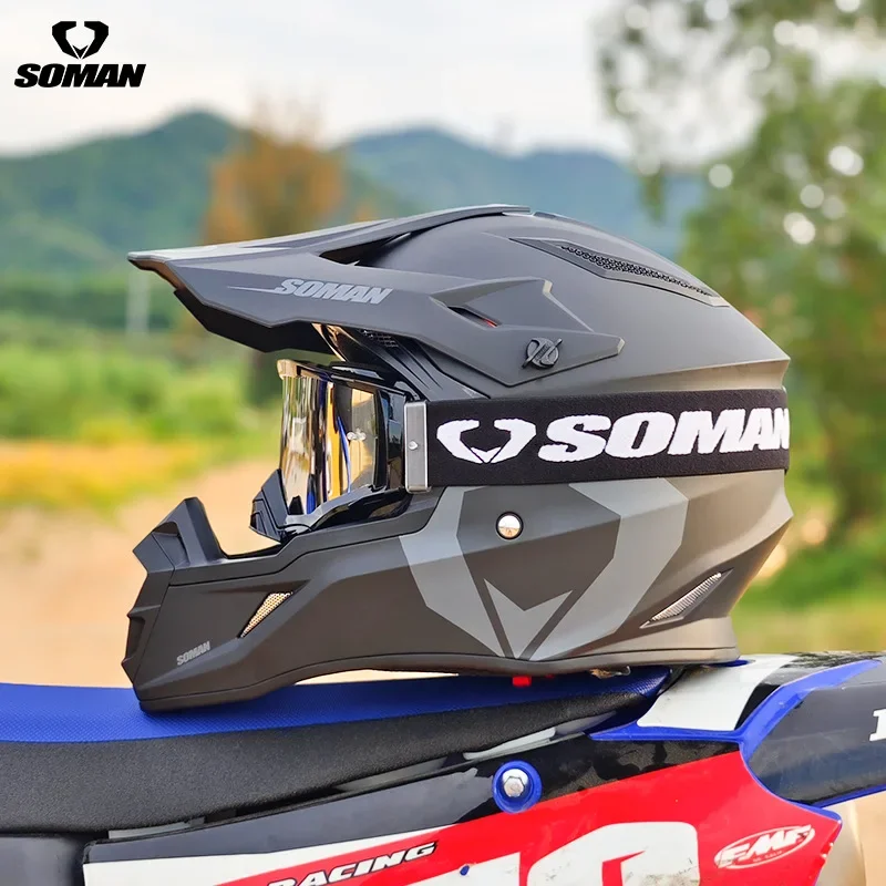 

SOMAN профессиональный гоночный шлем для мотокросса, внедорожный шлем, мотоциклетный внедорожный детский шлем с героями мультфильмов для квадроциклов, мотоциклетный шлем MTB