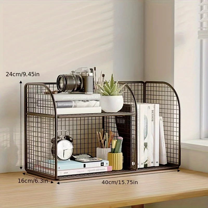 

Металлическая многоуровневая настольная полка