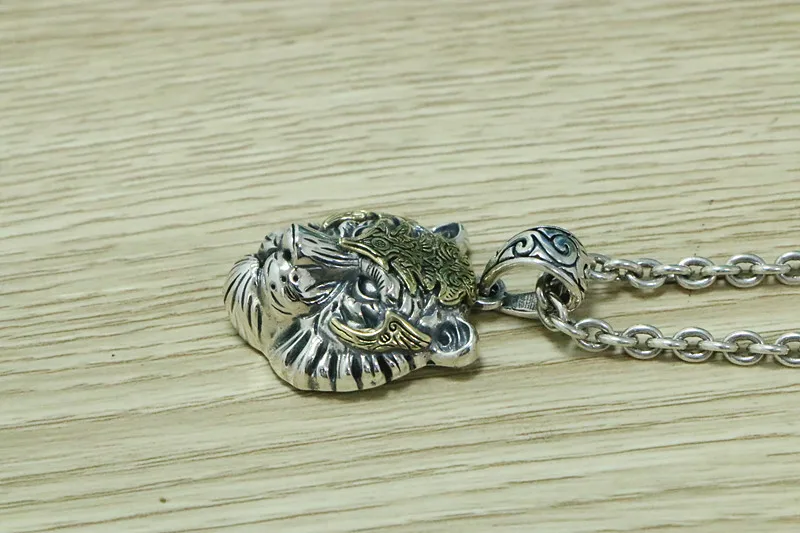 Оптовая продажа ожерелье Ло-фу Тау из стерлингового серебра Мужская подвеска