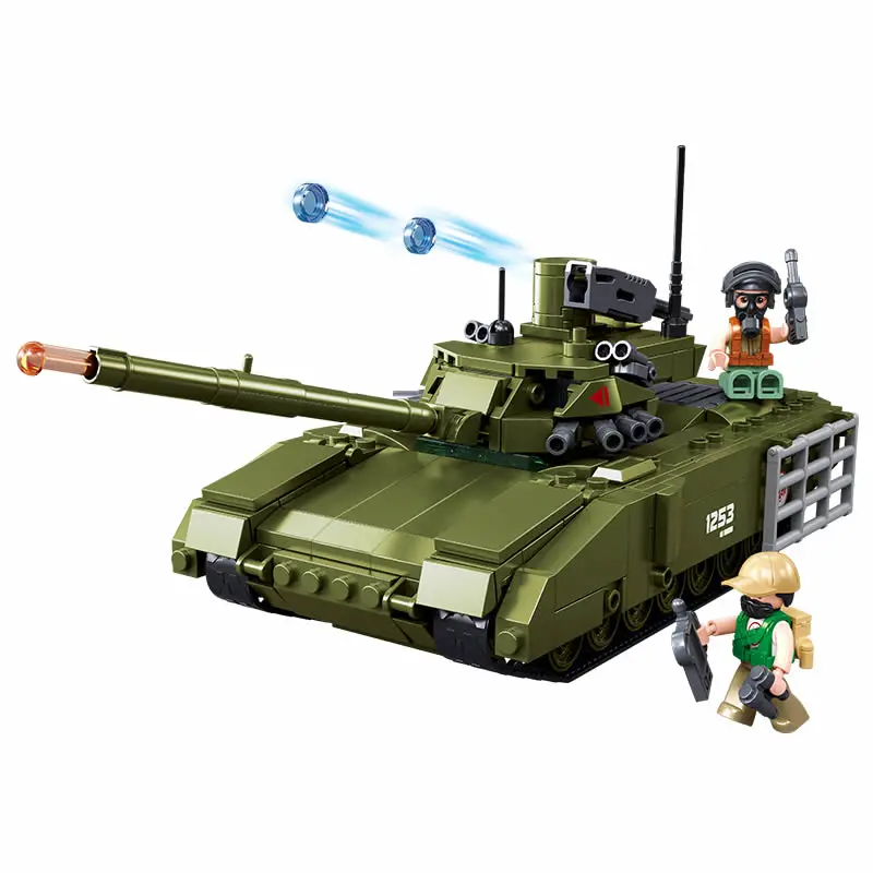 WW2 Военный T14S Armata Танк Строительные блоки Модель Солдат Кирпичи Игрушки 319 ШТ. Детские игрушки Подарок для мальчиков 2025 Новое поступление (art.: 3920cdca42531) - 3920cdca42531