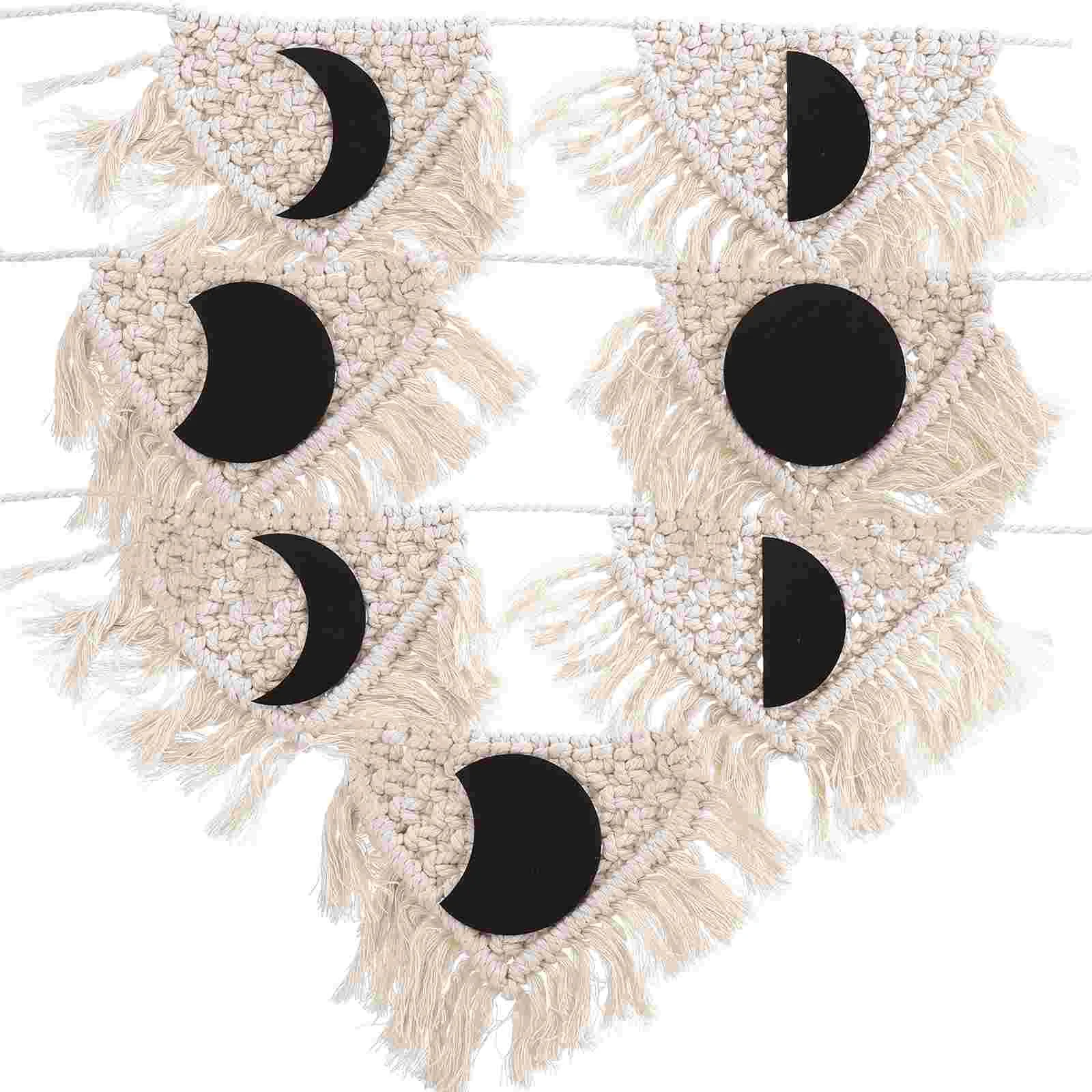 

Moon Wall Tapestry Macrame Cotton Wall Wall Hanging Modern Bohemian Home Decor Wall Decor