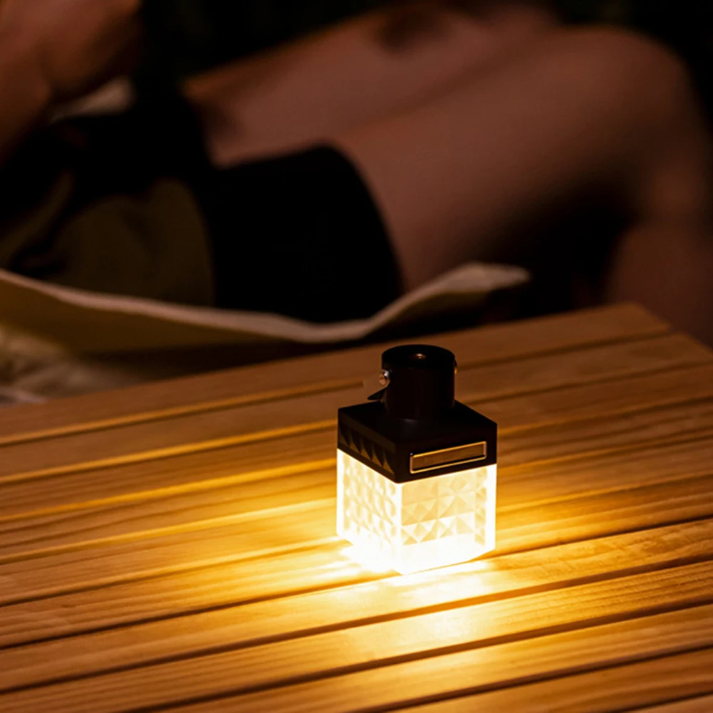 

Portable Camping Lantern 4500Mah Retro Perfume Bottle Shape Lamp Waterproof Rechargeable Tent Hanging Lamp Emergency Power Bank