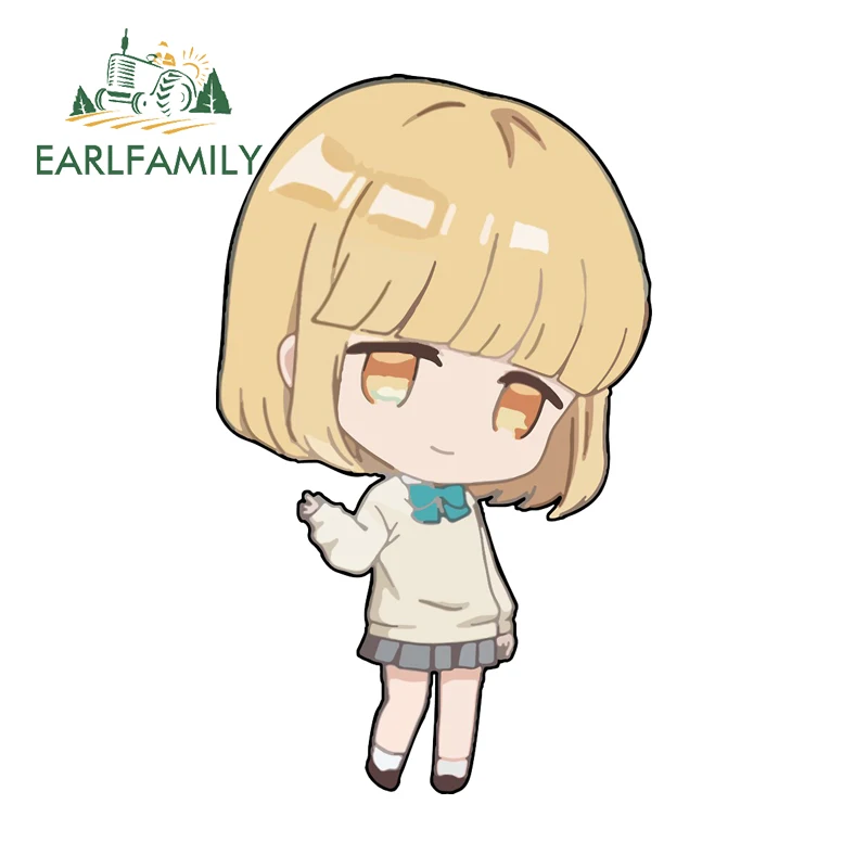 Фото Наклейки EARLFAMILY Gold Shikimori Graffiti: Водонепроницаемые виниловые стикеры для автомобиля, защиты дверей, а также для коробок с рыболовными снастями и декора с аниме-персонажами №2