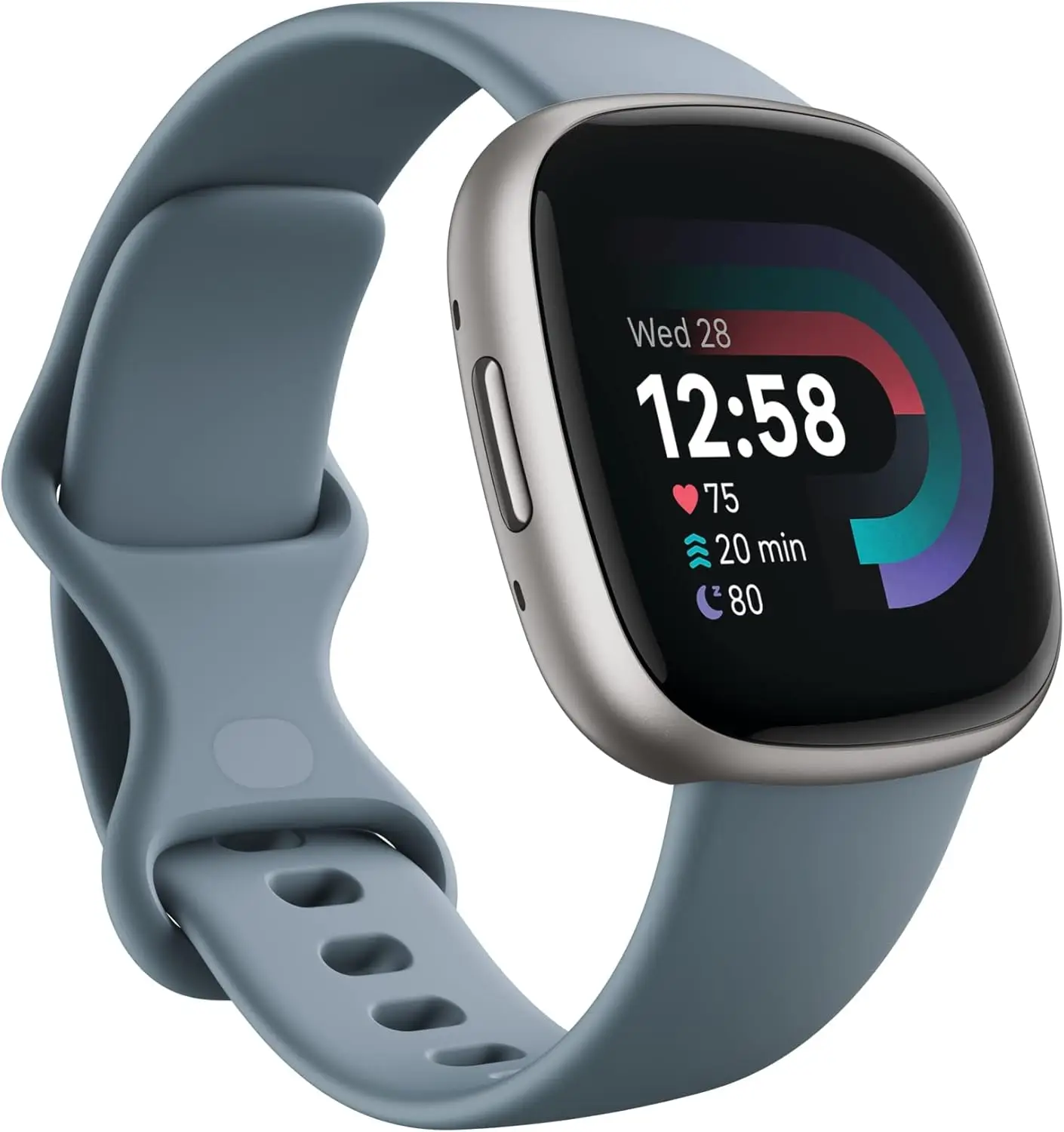 Умные часы Fitbit Versa 4 с GPS, фитнес-трекером, круглосуточным мониторингом сердечного ритма, SpO2 и сна, водонепроницаемостью до 50 м, для бега, плавания, тренажерного зала и активного отдыха на природе. (art.: 3920dcdae5ff0) - 3920dcdae5ff0